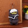 Kawaii Gd Zoa Plush Doll Kpop Gd Stuffed Doll Keychain Creative Cartoon Gray Cat Plush Keyring Bag Pendant Fans Gifts