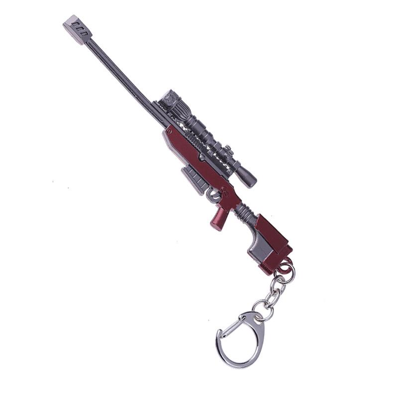 12cm PlayerUnknown's Battlegrounds Chicken Dinner Keychain & Weapon Figurine - Creative Classic Gift
