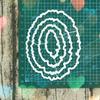 Tattered ellipse metal cutting dies DIY Die Cut Stencil Decorative Scrapbooking Craft Card stencils