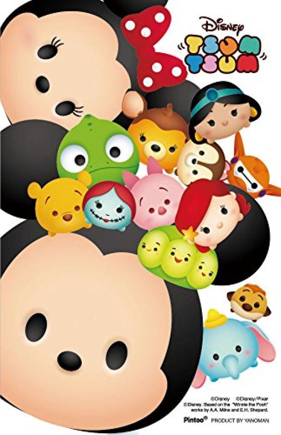 132-piece jigsaw puzzle, clear stand puzzle, Disney Tsum Tsum - Everyone -