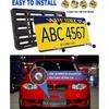 Front License Plate Holder Bracket – Universal Plastic Front Car Tag Mounting Frame With Copper Thread, With Anti-Theft Screws & Stainless Steel