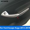 For Ford Escape Kuga 2013-2018  Matte Window Lift Switch Cover Trim ide Armrest Frame Interior Accessories Car Styling
