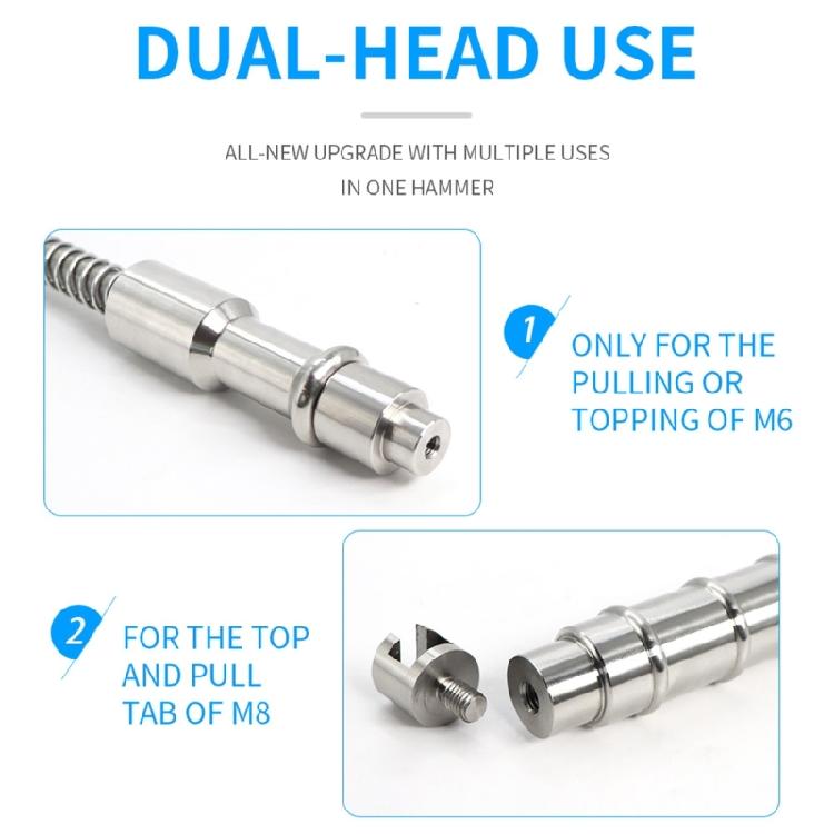 Dents Repair Tool Universal Stainless Spring Loaded Dents Repair Hammer Auto Body Dents Repair Puller Detachable