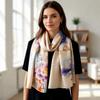 100% Pure Real Silk Scarf Women Neck Shawls Wraps Foulard Scarves Pashmina Female Hijab Bandana Kerchief Luxury Schals Bufandas