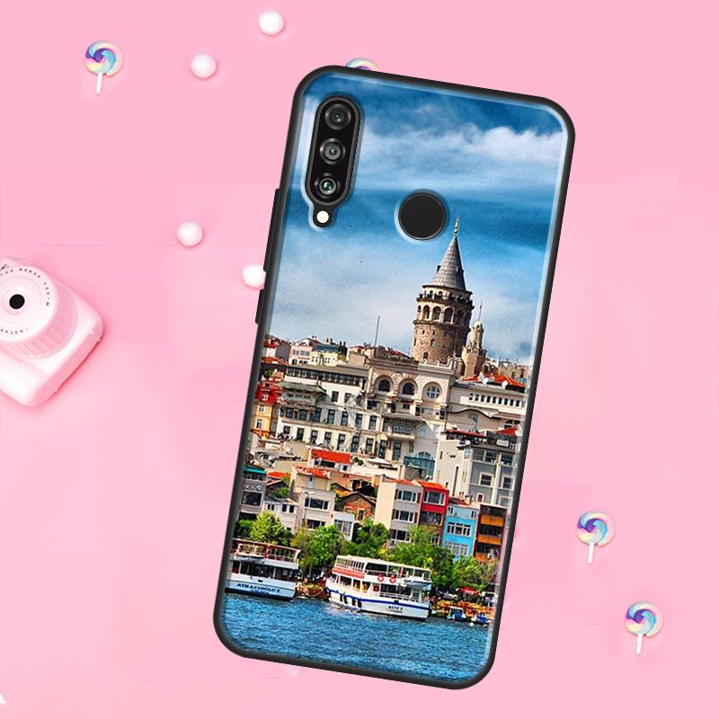 Turkey Istanbul Scenery Building For Huawei Nova 11 Pro 10 9 SE Y70 Y60 Y90 Y61 Y91 Y73 Y72 12s 12i 11i 8i P30 P40 Lite Case
