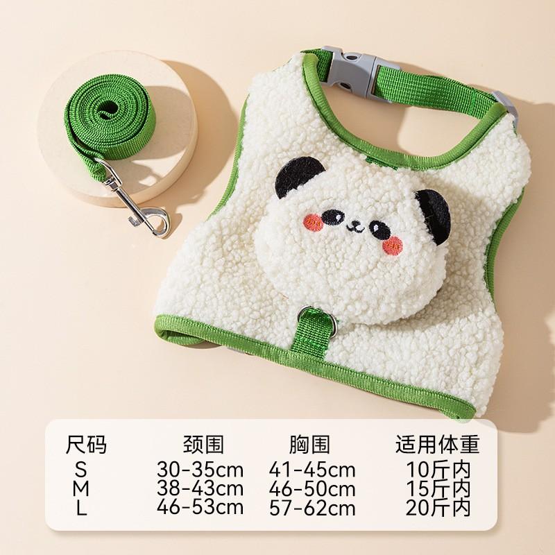 Adjustable Pet Harness Vest Cats Small Dogs Soft Fabric Chest Strap Leash Walking Outdoor Safety