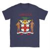 Jamaica Coat Of Arms   TShirt  Fashion T Shirts Short Sleeve Y2K Basic Tshirt Summer Cotton 4XL 5XL 6XL Clothing