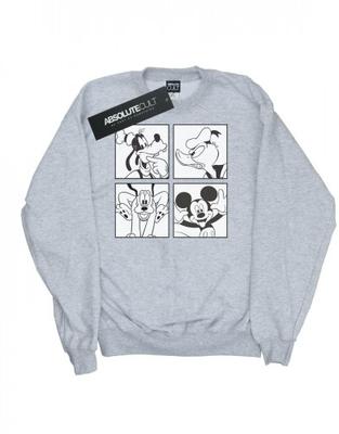 Boys Mickey, Donald, Goofy And Pluto Boxed Sweatshirt