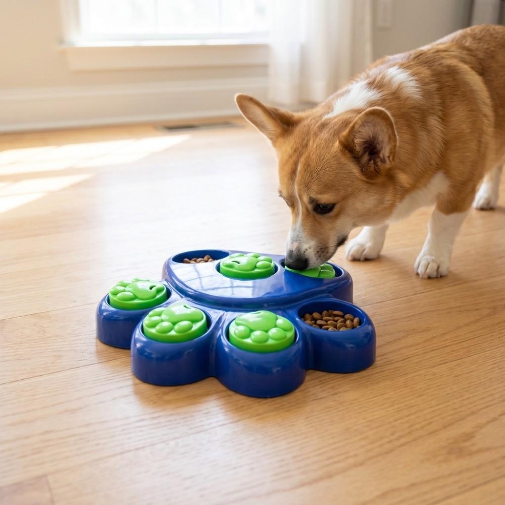 Non-Toxic Interactive Puzzle Feeder Bite-Resistant Dog Food Hiding Bowl Pet Enrichment