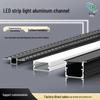 Dreieckiger V-förmiger LED-Lichtkanal, 45° Winkel, Hohe Helligkeit, Kein Nuten erforderlich, Lineare Seitenlichtquelle aus Aluminium.