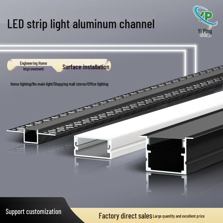 Dreieckiger V-förmiger LED-Lichtkanal, 45° Winkel, Hohe Helligkeit, Kein Nuten erforderlich, Lineare Seitenlichtquelle aus Aluminium.