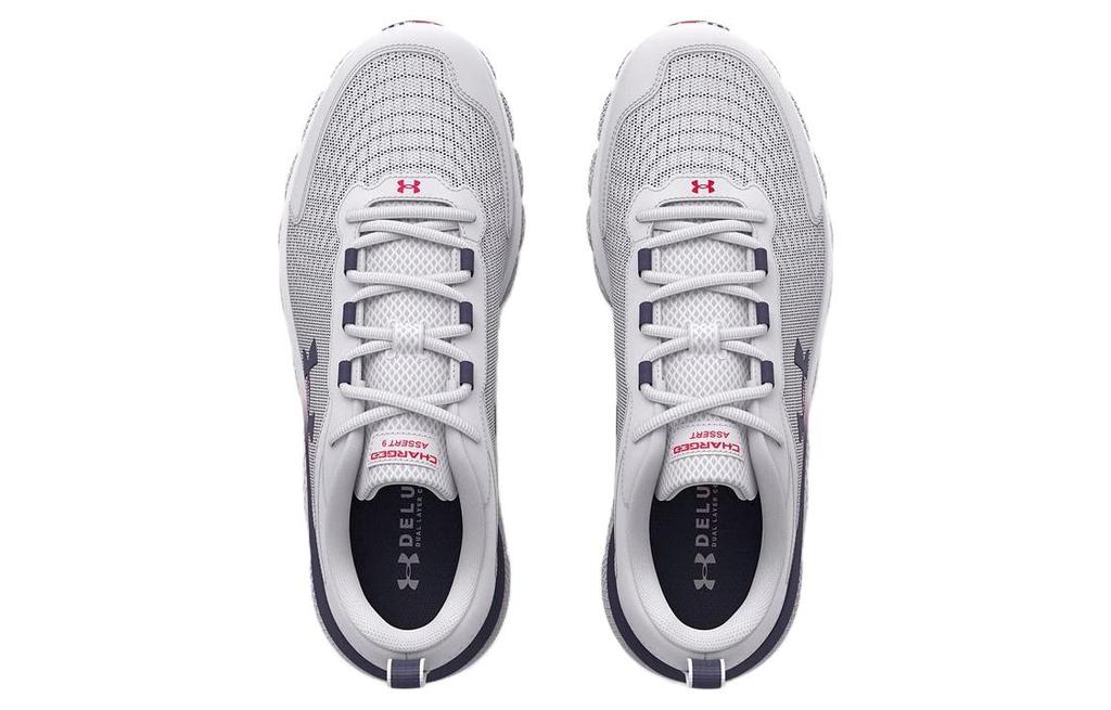 Men's Sneakers Under Armour Charged Assert 9 Running Shoes 'White Blue'