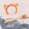Adults Kids Plush Cartoon Animal Ear Headband Tail Lion Costume Birthday Party Christmas Halloween Cosplay Costumes