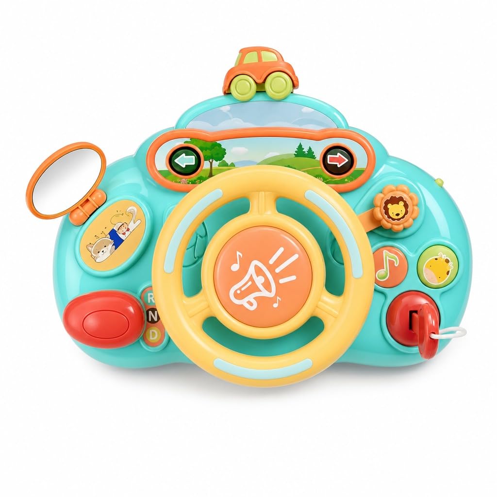 Hyack Steering Wheel Toy, Kids Simulation Steering Wheel, Toy Steering Wheel for Toddlers, Gift [Parallel Import]