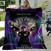 1pc Wednesday Netflix Series Poster print blanket soft bedding sofa bedroom home decor Christmas gift q101