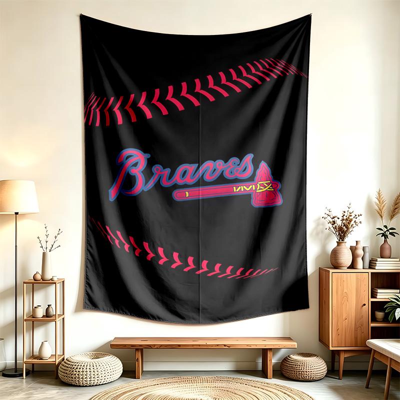 Atlanta Braves (5) Tapestry Suitable For Decorating Homes Dorms And Bedrooms Soft To The Touch And A Perfect Gift For Friends And Family