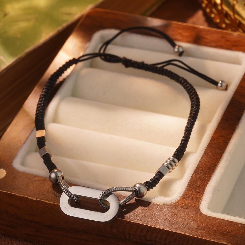 Titanium steel bracelet unisex niche design high-end birthday gift versatile fashion ol niche jewelry