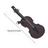 Vintage Leather Violin And Guitar Keychain Miniature Musical Instrument Keyrings Pendant Accessory For Music Lovers
