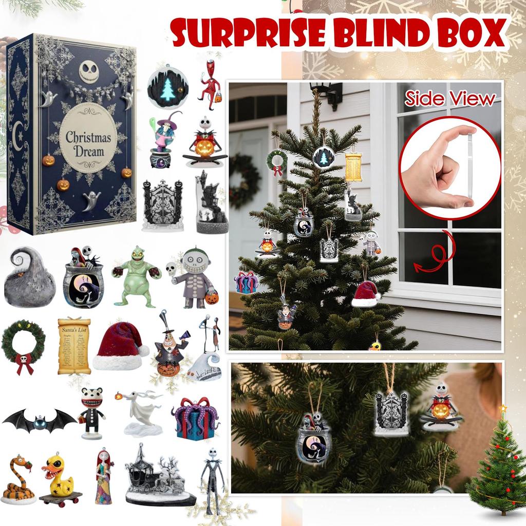 2D Flat Aircraft Box 24pc Series Advent Calendar Christmas Countdown