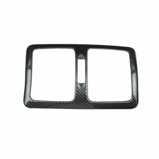 C-Class Carbon Fiber Steel Back Row Air Outlet Vent Cover Fit For Benz 2007-2014