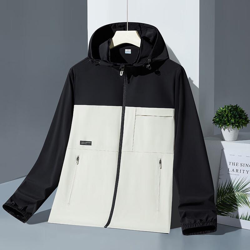 

WEZHO Men s Outdoor Hooded Lightweight Sun Protection Jacket