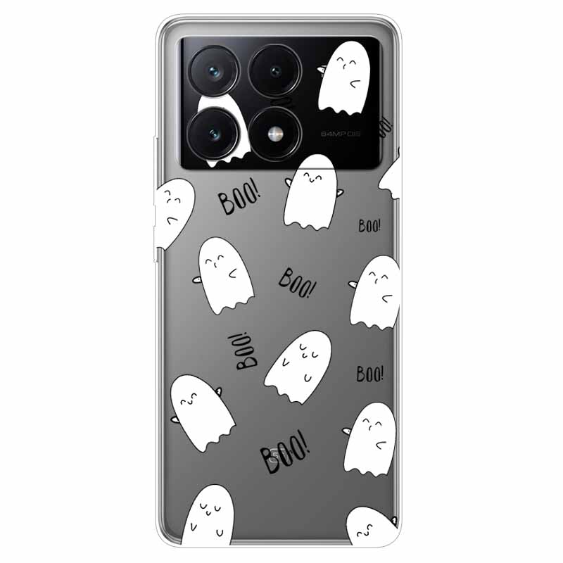 For Xiaomi Poco X6 Pro Case Transparent Cute Soft Silicone TPU Coque for Poco X6 / X6 Pro 5G Phone Cover X 6 X6Pro Clear Shells
