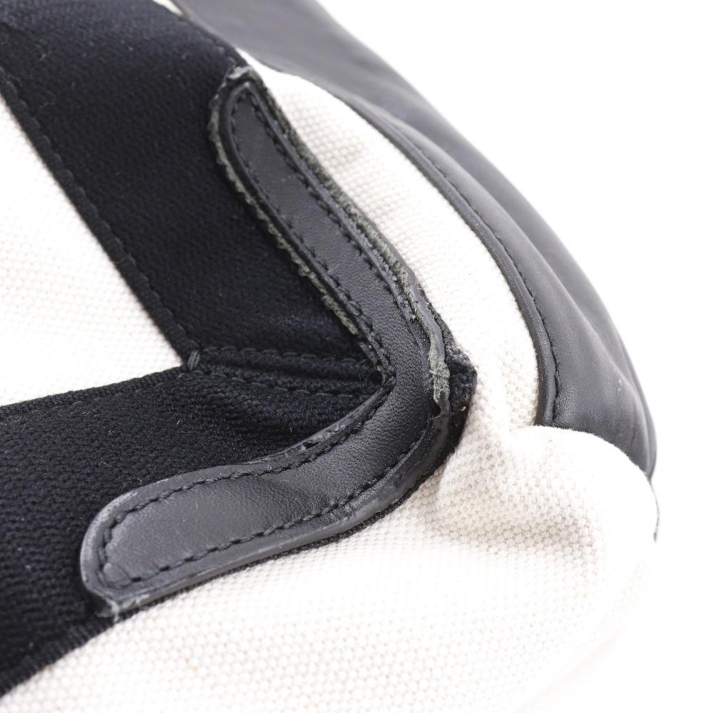 Balenciaga Cabas S Handbag Tote Bag White / Black Canvas Women Used