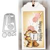 Gift Tag Label Metal Cutting Dies DIY Scrapbook Paper Card Photo Decor Stencil