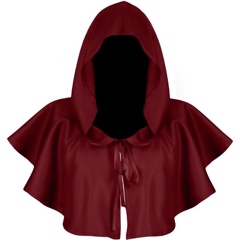 Halloween Medieval Grim Reaper Robe: Hooded Cape Costume for Children & Adults