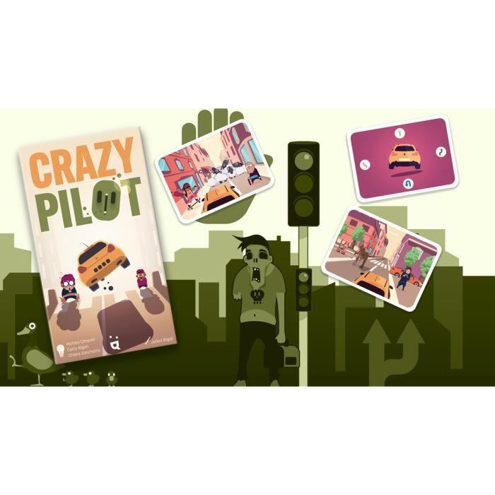 Jeu de carte - CRAZY PILOT - Pour 2 à 6 joueurs - A partir de 8 ans - Réagis vite et sois à l'heure !