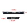 Door Sill Pedal Welcome Scuff Plate Cover Plastic Stainless Steel For BYD SHARK 6 2025+ Protector Sticker Car Accessories 4PCS