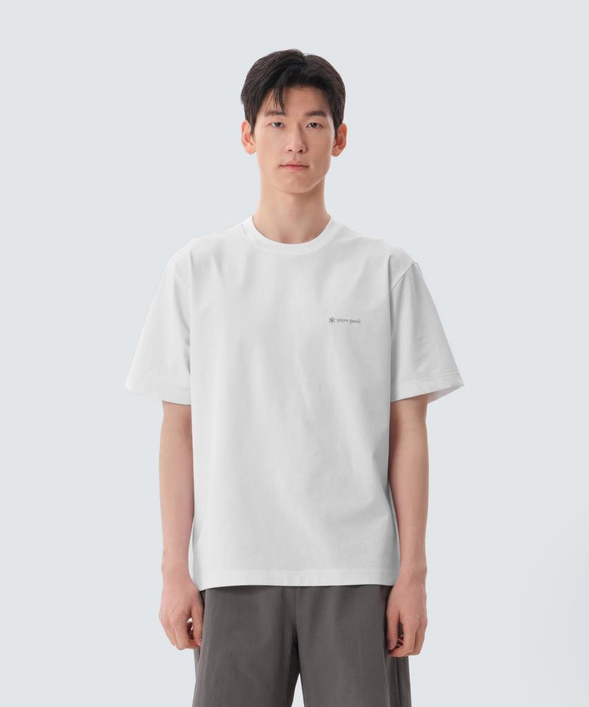 SNOWPEAK APPAREL Classic Woven Short Sleeve T-Shirt (S25Mutts16) White