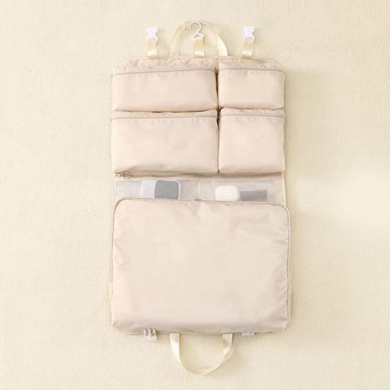 Clothes Storage Bag Suitcase Organizer Bag Large Capacity Multiple Compartments Dustproof Hanging Foldable Luggage Organizer Bag