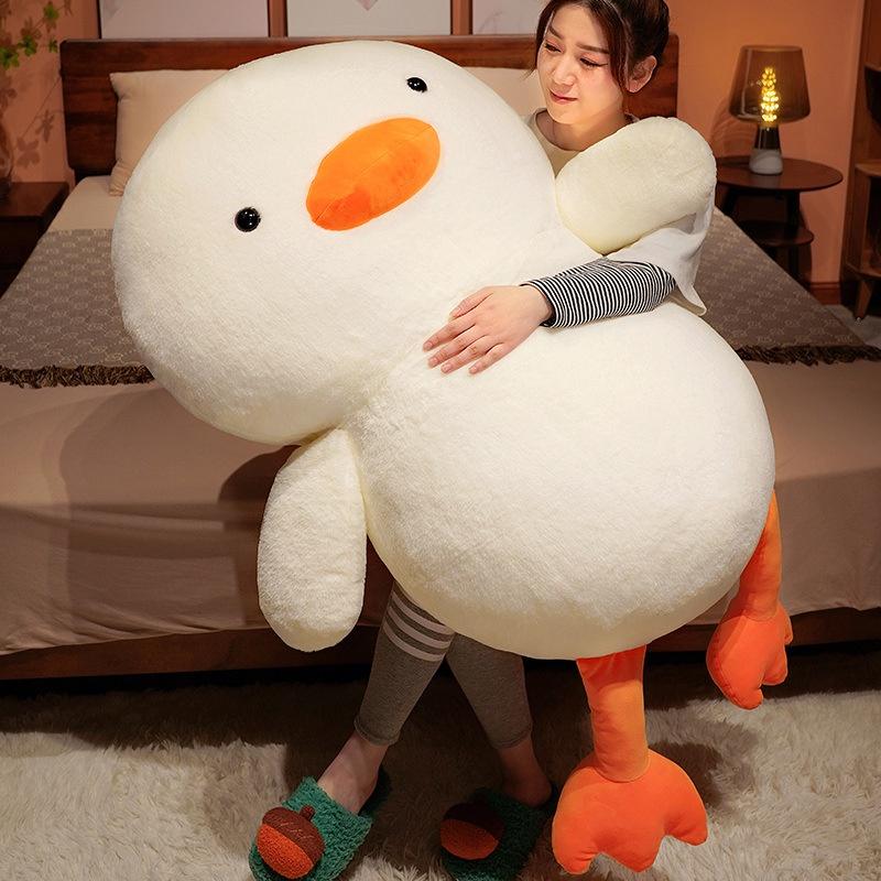 Adorable White Goose And Duck Plush Toy Pillow For Boys And Girls