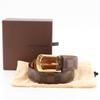 LOUIS VUITTON ceinture ellipse belt M6995 Brown Damier canvas mens Used