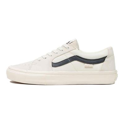 Sk8 Low Lightweight Durable Non-Slip Low-Top Skate Shoes Unisex Sneakers White Black VN0A5FCFAPL