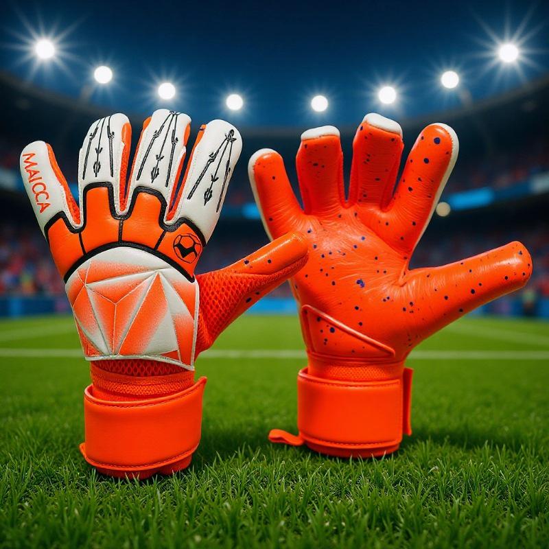 McDavid Yu Series 11.0 Adult Half-Finger Goalkeeper Gloves with Finger Protection