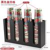 Bamboo/Black red Acrylic Storage Rack Coffee Tea Shop Cup Holder many grid Appliances Disposable Frame Taker