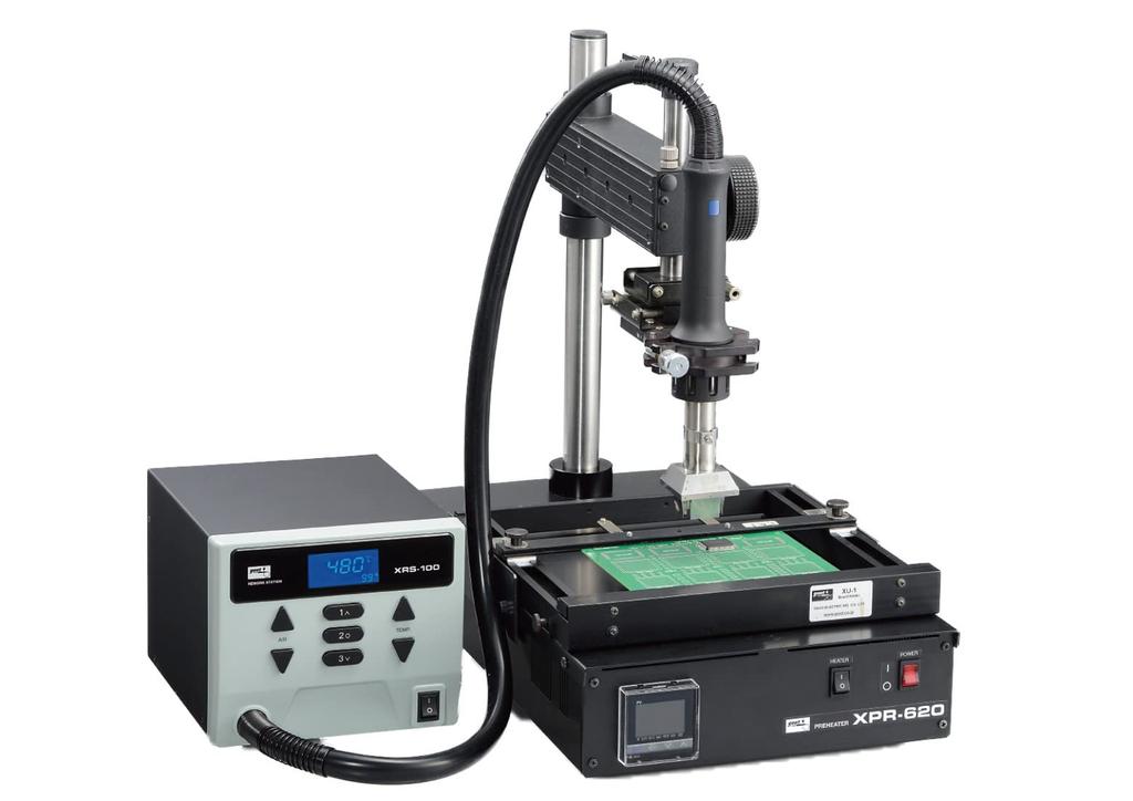 Taiyo Electric Industry Hot Air Rework Station with Digital Temperature and Airflow No Nozzle with Dedicated Stand to Prevent Forgetting to Turn Off