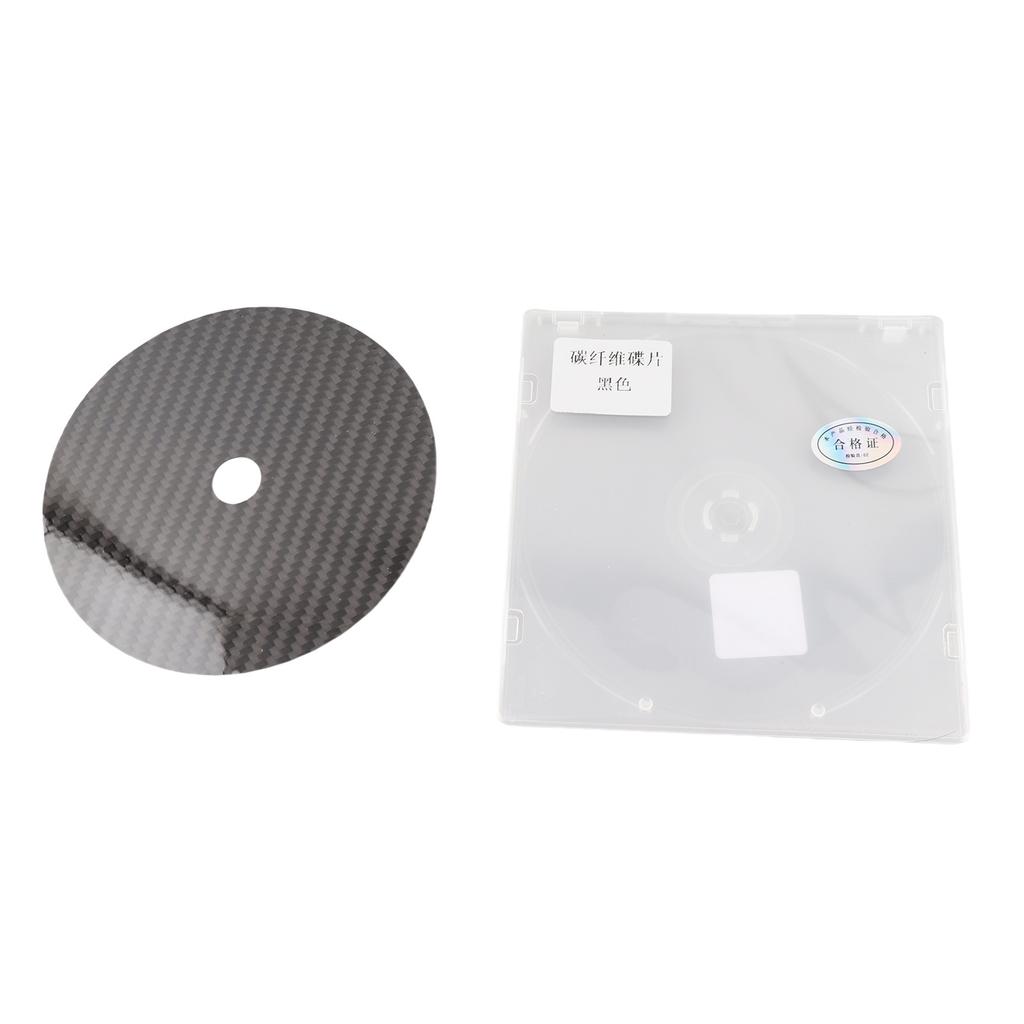 CD DVD Stabilizer Carbon Fiber 0.2mm Tuning Mat Disc Stabilizer for Top Tray Player