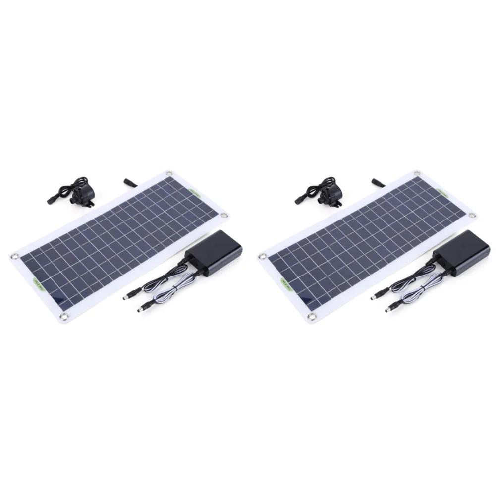 Water Pump With 30W Solar Panel Ultra-quiet Submersible Water Pump Motory Fish Pond Indoor Bird Bath Garden Fountain Decoration