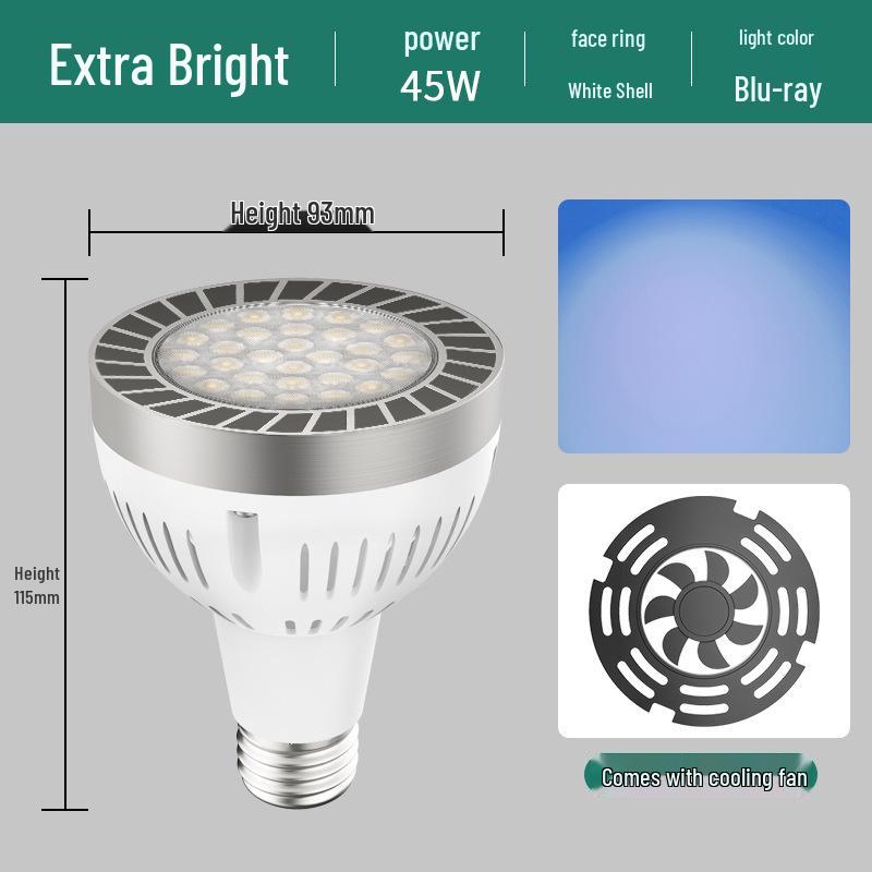 PAR30 LED Track Light: E27 Screw Base Spotlight for Commercial and Retail Spaces