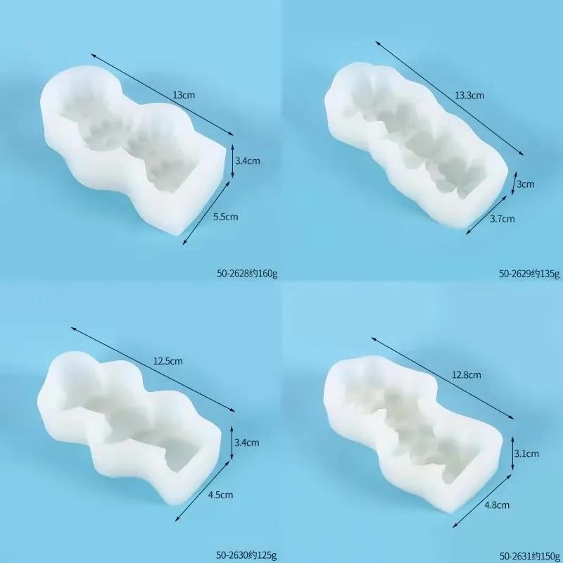 1 Pcs Silicone Candle Mold DIY Candle Making Soap Resin Mold Gifts Craft Home Decor Moldes Silicona Para Manualidades Wholesale