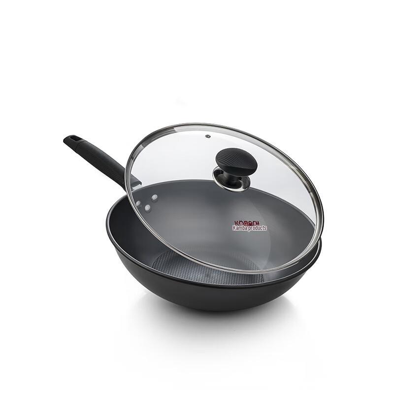 Kobach LPB-JT32 Non-Rusting Cast Iron Wok 32cm