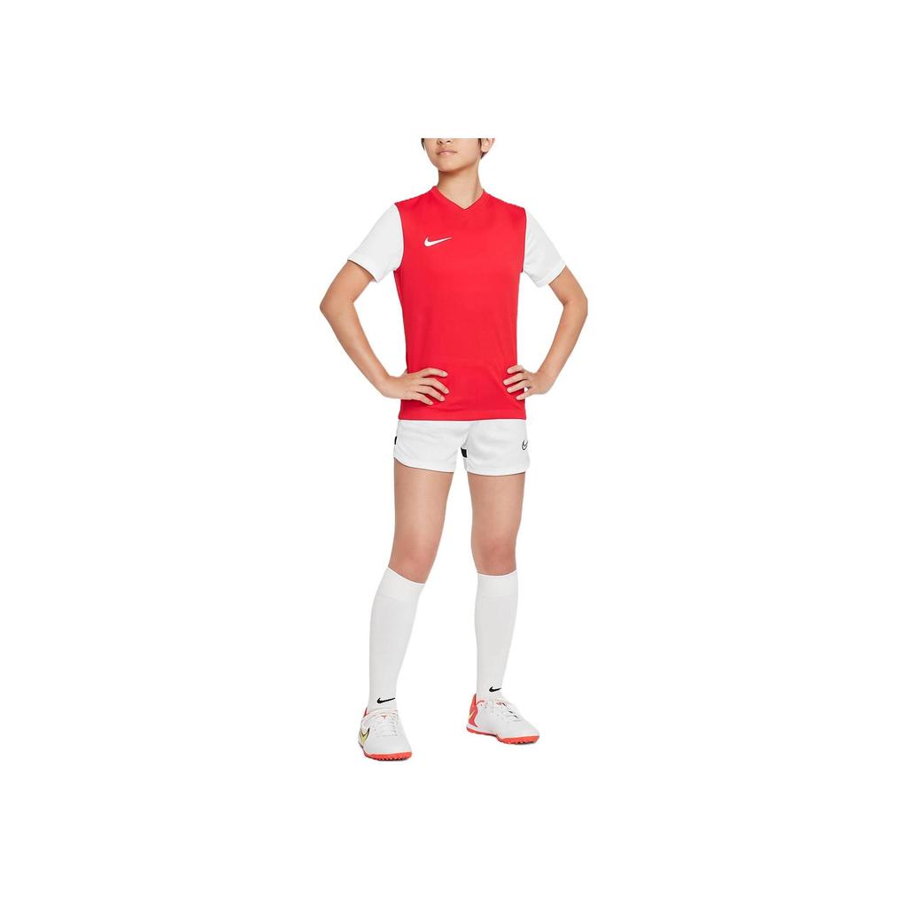 Nike Dri-Fit Color Block Logo Print T-Shirt Kids Tops DH8389-657