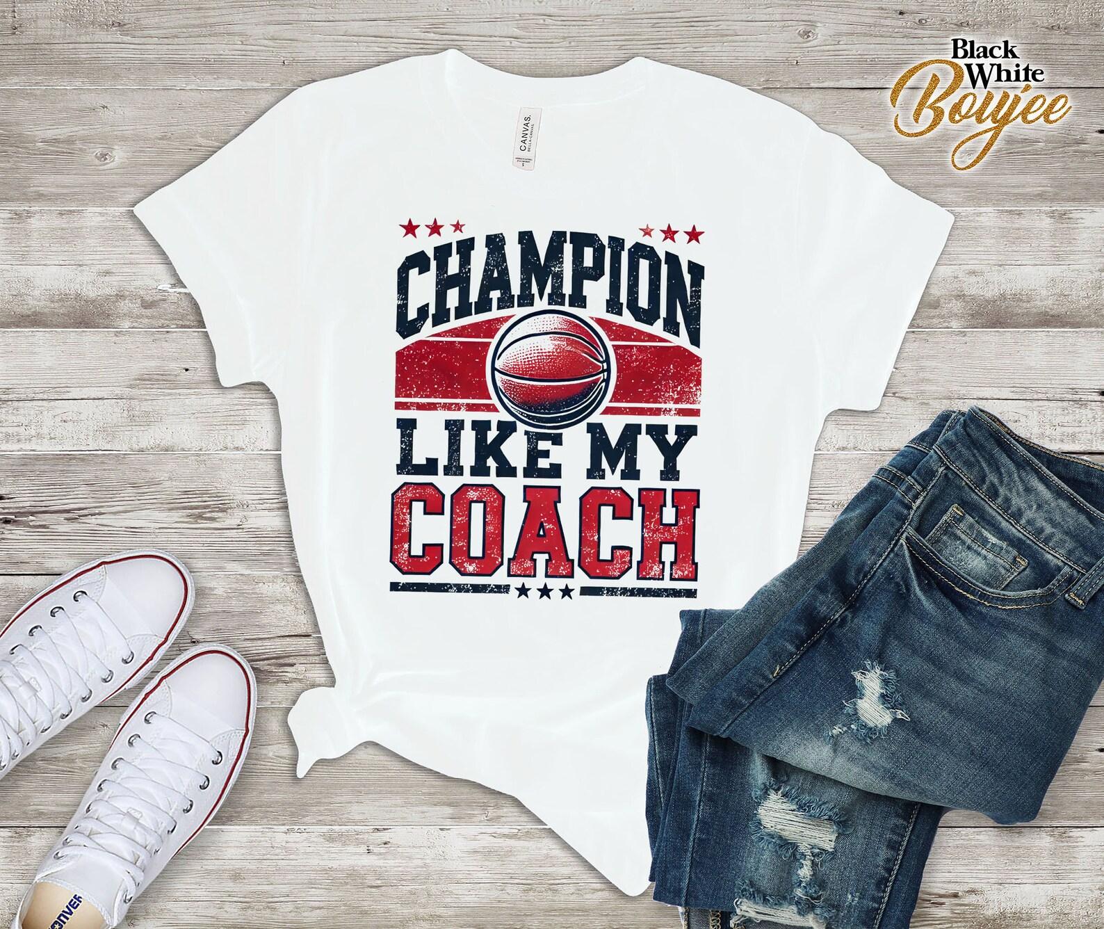Champion Like My Coach T-Shirt - Vintage Style Coach Appreciation Tee, Perfect Sports Lover Gift, Retro Coach T-Shirt, Inspirational Sports XL