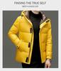 2025 Men's Winter Thickened Stand Collar White Duck Down Jacket
