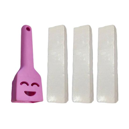 Pumice Stone Toilet Bowl Cleaner with Handle Efficiently Removes Hard Water Rings Calcium Buildup Pumice Stone Scrubber