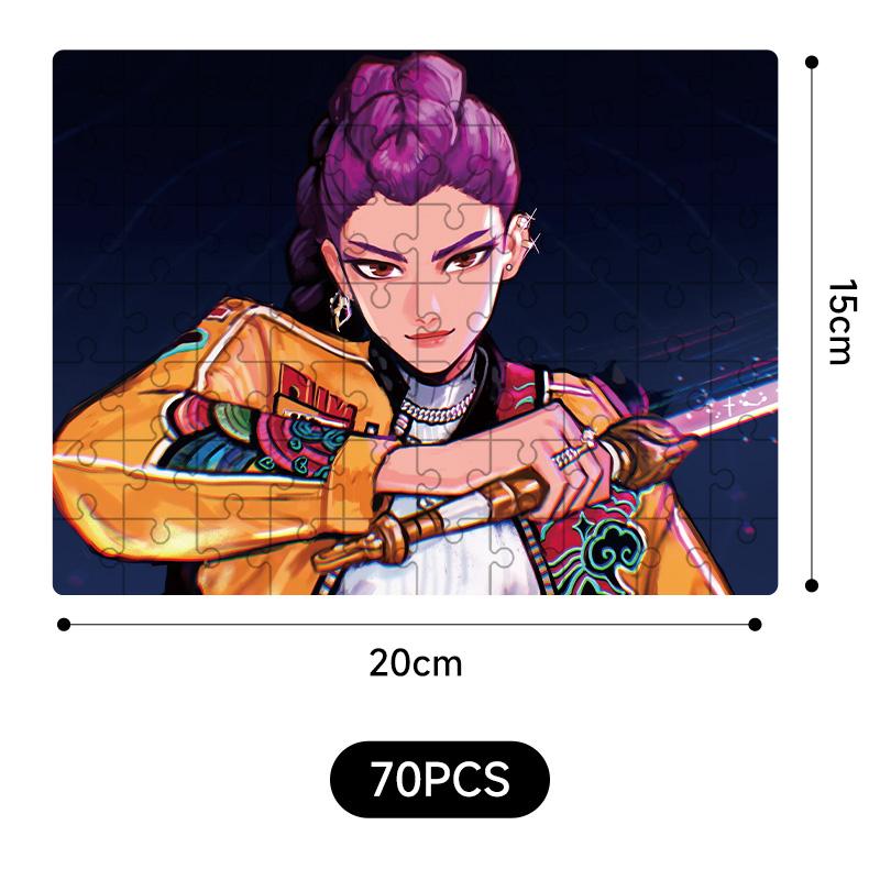 New Kpop Demon Hunters 20*15Cm Jigsaw Puzzle Toys Rumi Mira Zoey Huntrix Character Pattern Board Game Home Decor Children Gifts