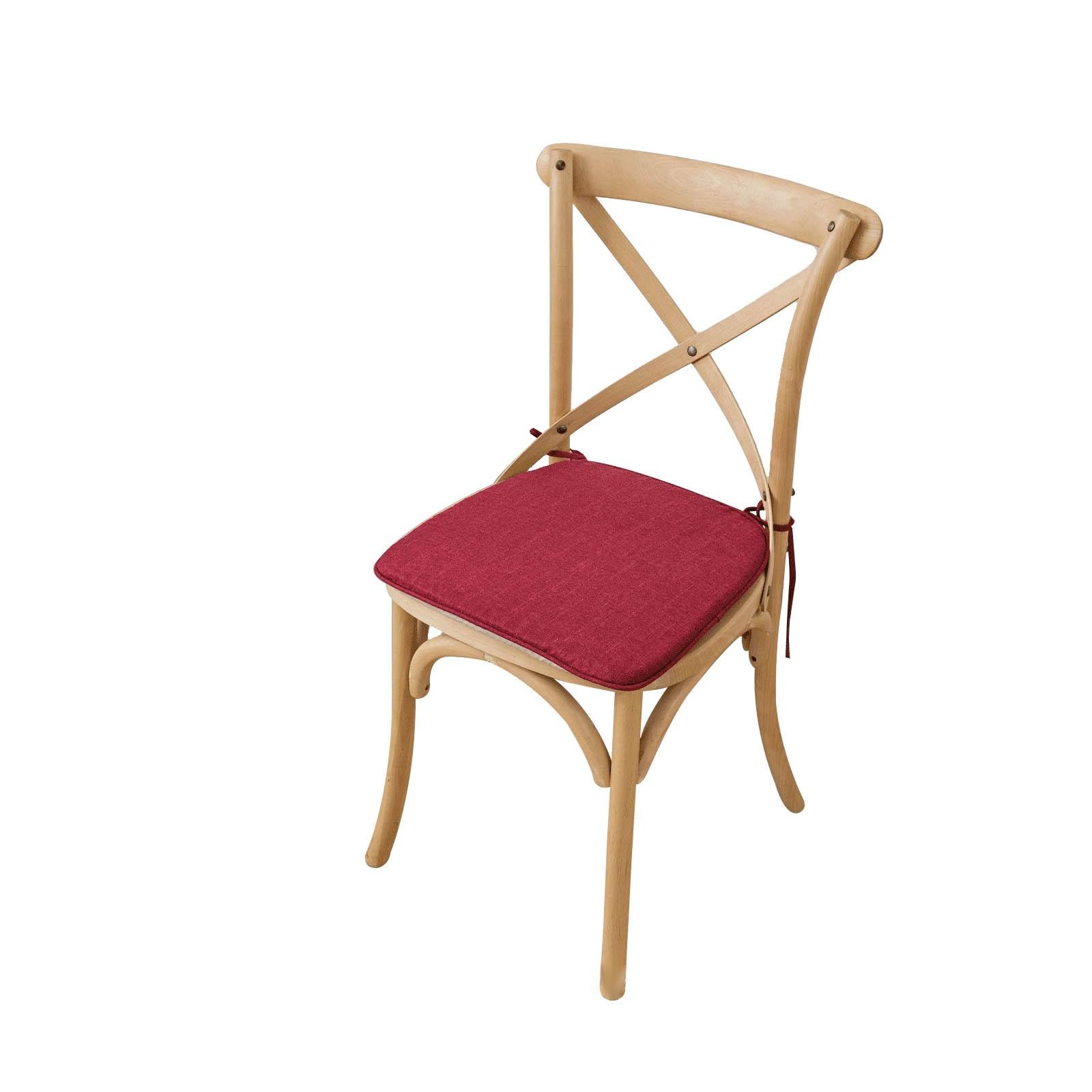 

Подушка из хлопковой губки для обеденного стула, утолщенная, может быть разобрана и вымыта, нескользящая, в форме подковы M винный